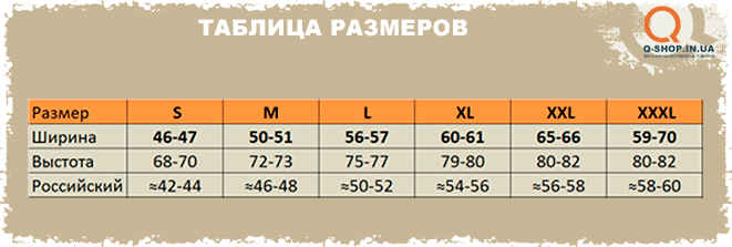 Выбор размера футболки Mountain