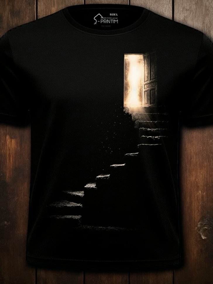 Футболка Q-Printim - Лестница в Себя