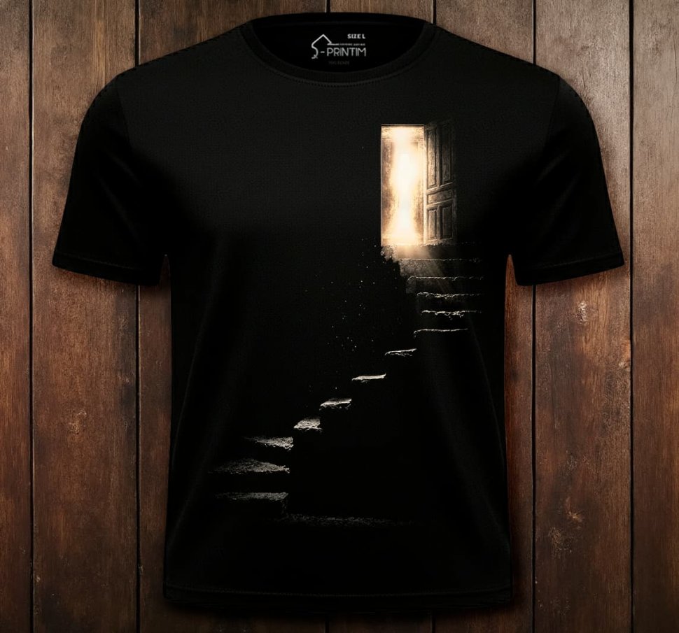Футболка Q-Printim - Лестница в Себя
