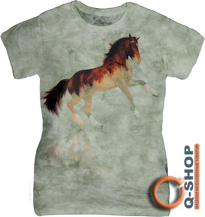 Женская футболка Mountain - Forest Stallion