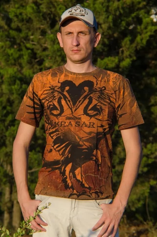 Мужская футболка Krasar Орел двусторонняя 