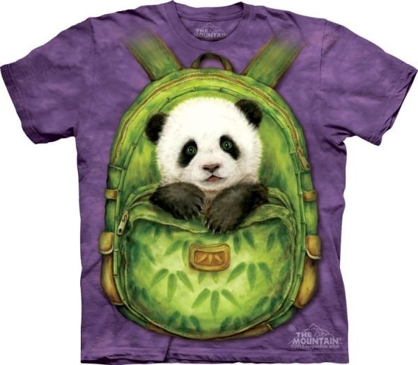 Детская футболка Mountain  - Backpack Panda