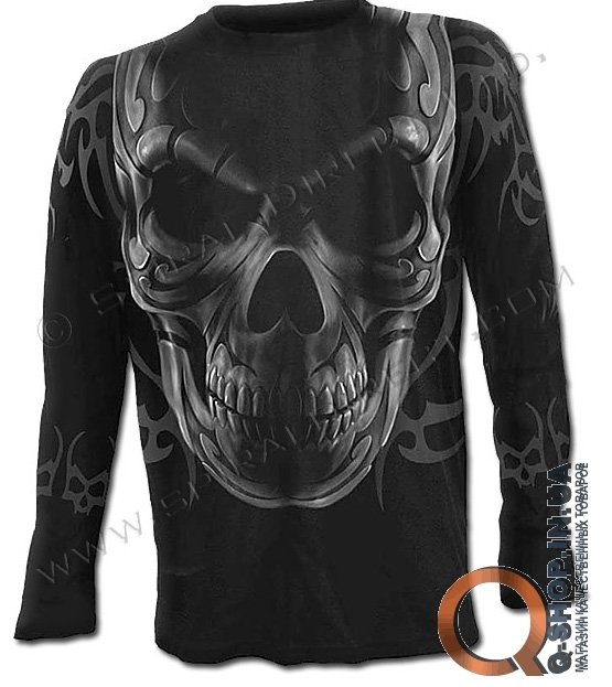 Футболка Spiral с длинным рукавом - SKULL WRAP
