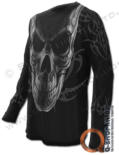 Футболка Spiral с длинным рукавом - SKULL WRAP