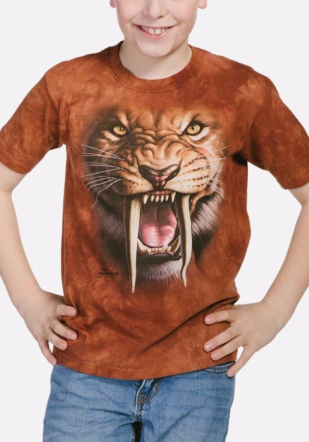 3D футболка Mountain  - Sabertooth Tiger
