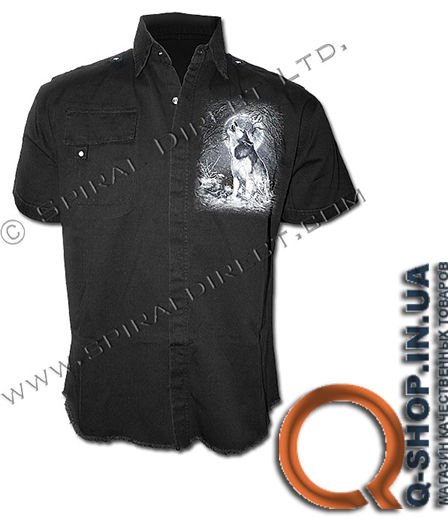 Мужская джинсовая рубашка WHITE WOLF от TM Spiral