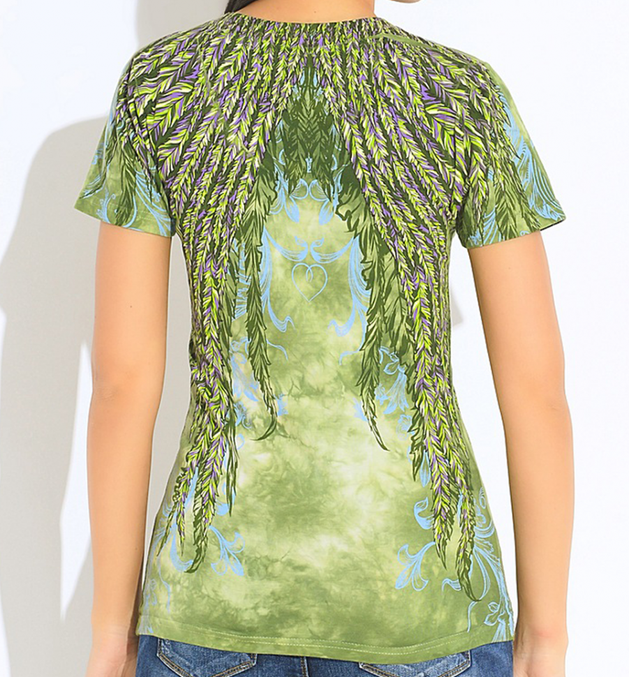 Двусторонняя женская футболка Красар - Колибри