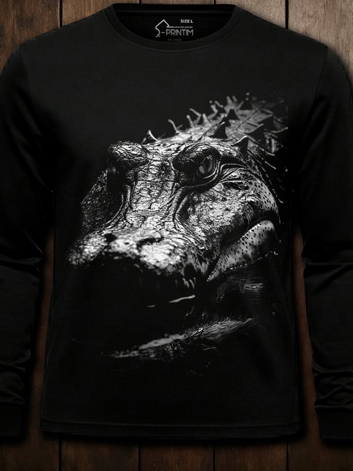 Лонгслив Q-Printim -  Чешуя и тьма