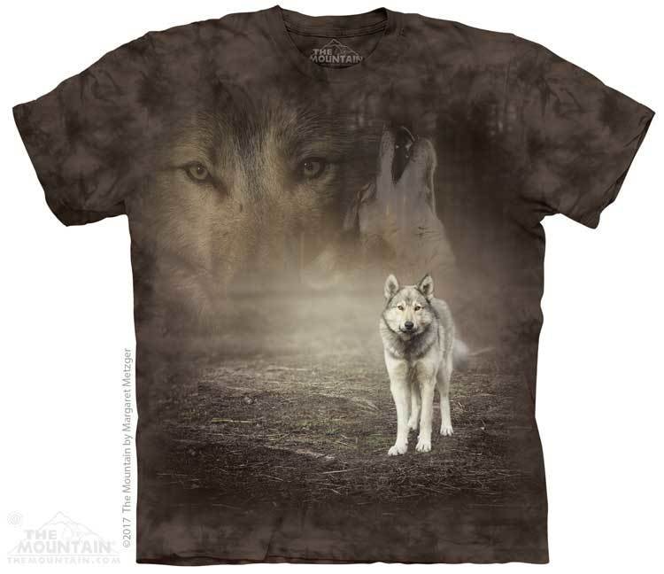 Футболка Mountain - Grey Wolf Portrait