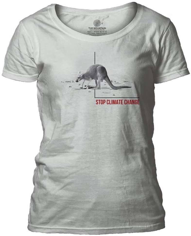 Женская футболка Mountain широкий ворот - Climate Kangaroo
