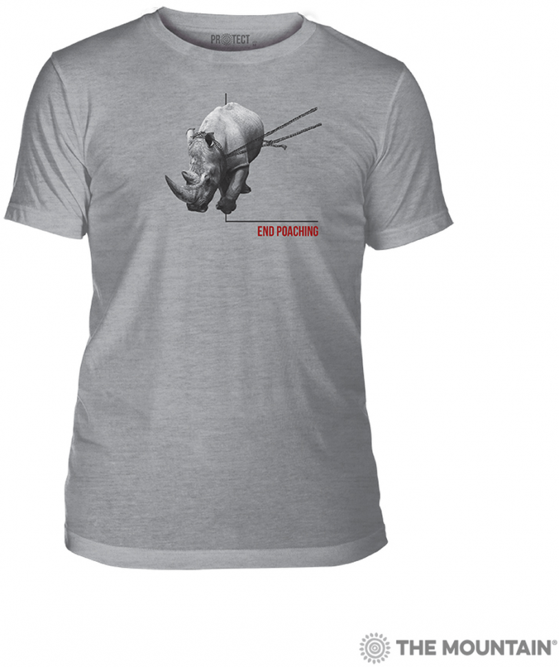 Мужская футболка Mountain Triblend - Poaching Rhino