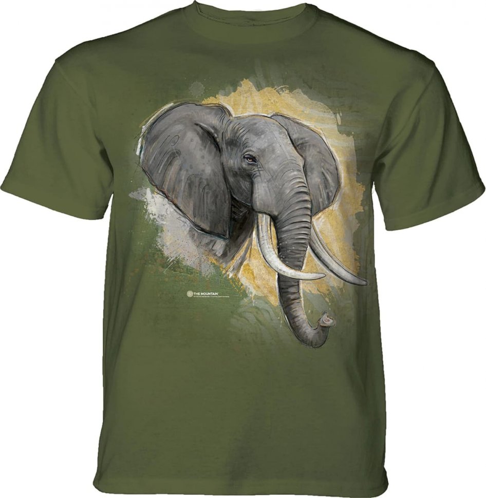 Футболка Mountain - Modern Safari Elephant Green