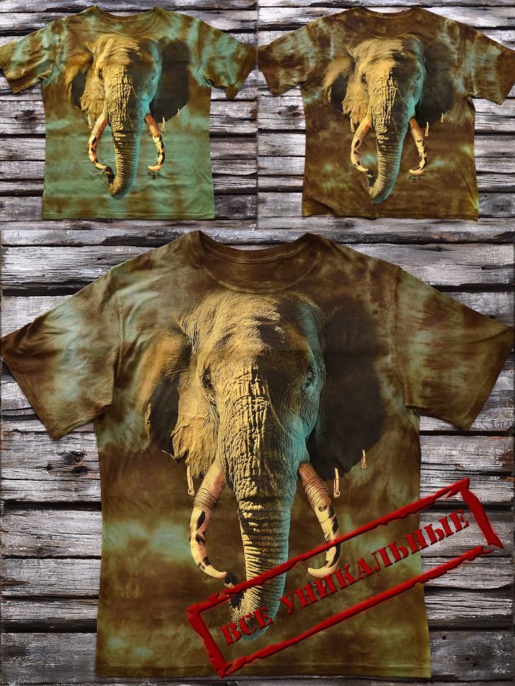 Мужская футболка Krasar Слон Африканский