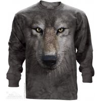 Футболка Mountain с длинным рукавом - Wolf Face