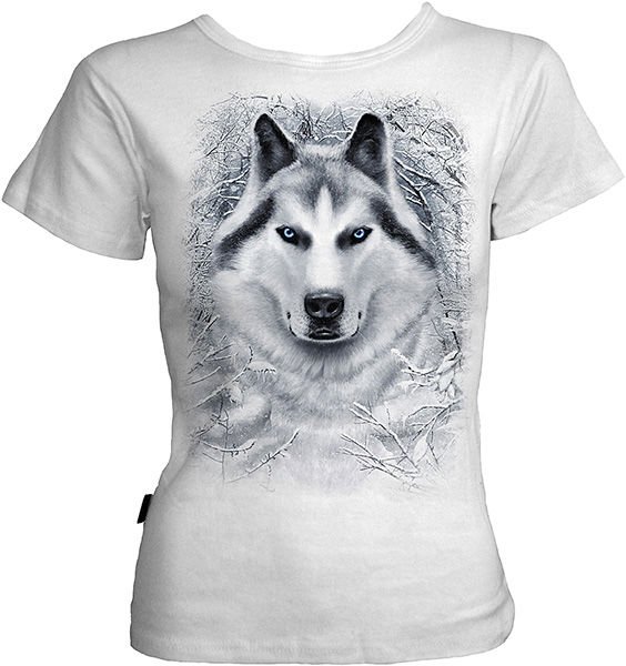 Женский топ с коротким рукавом - WHITE WOLF