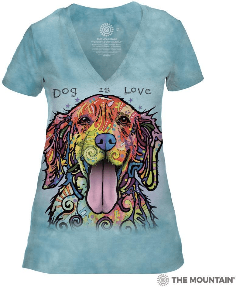 Женская футболка Mountain Triblend - Dog Is Love