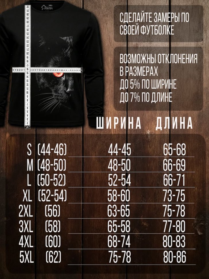 Лонгслив Q-Printim -  Силуэт Мистики