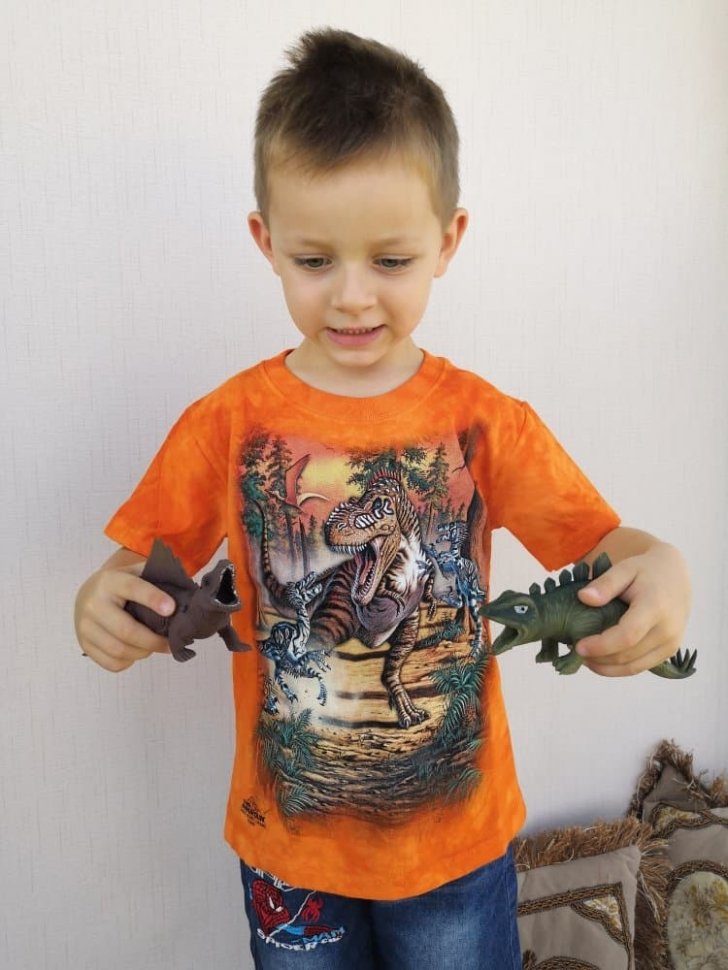 Детская футболка Mountain - Battle of the Dinos