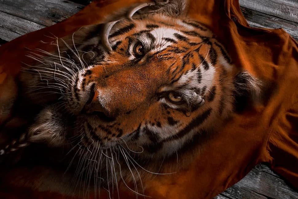 Мужская футболка Krasar Африканский Тигр