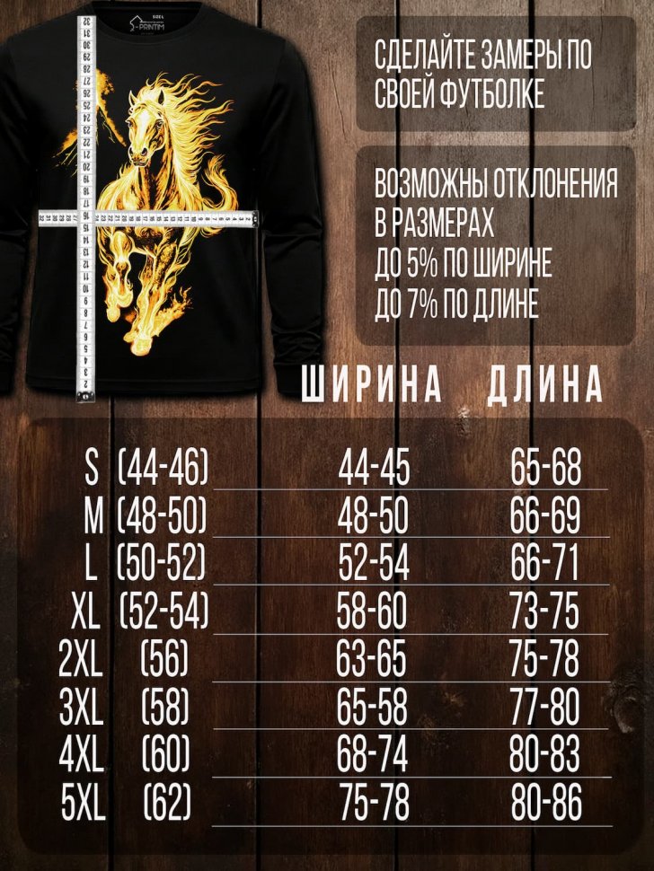 Лонгслив Q-Printim -  Рождение огня