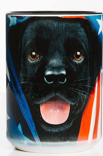 Кружка Mountain - Patriotic Black Lab Pup