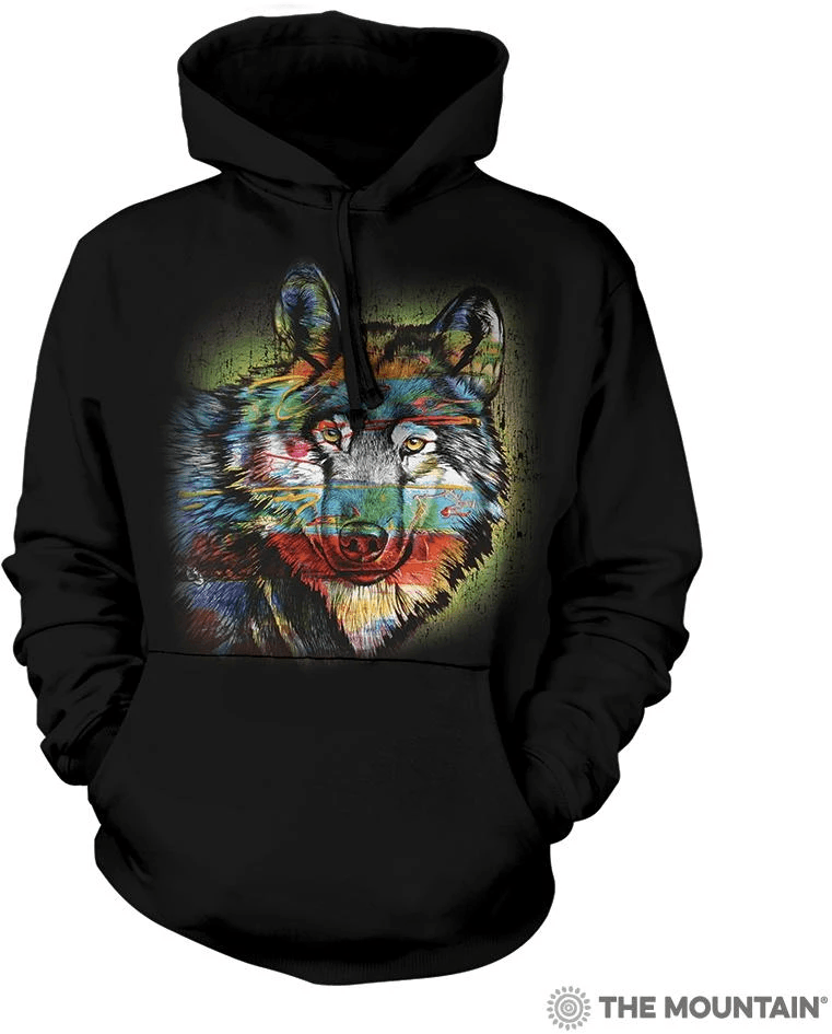 Толстовка Mountain c капюшоном - PAINTED WOLF