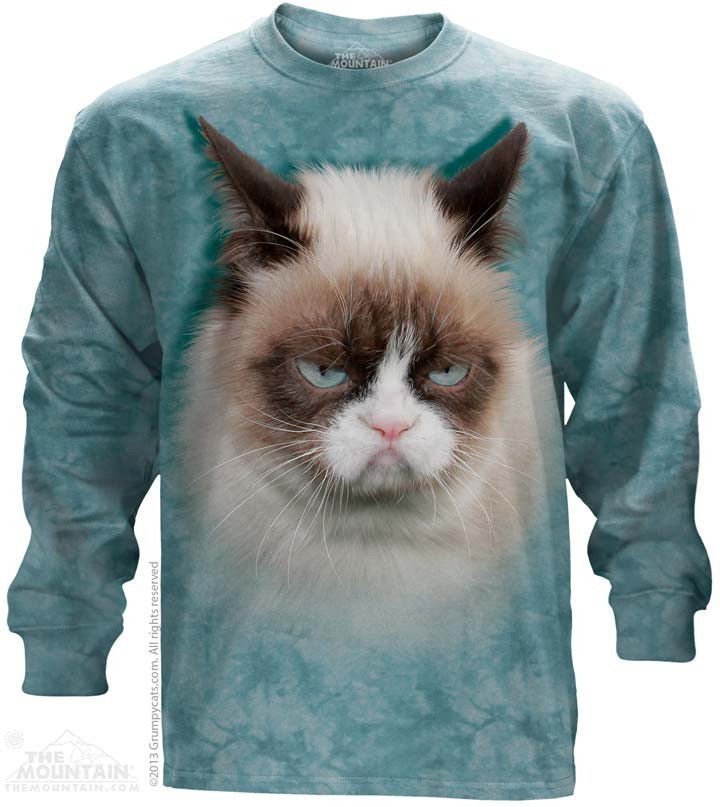 Футболка Mountain с длинным рукавом - Grumpy Cat
