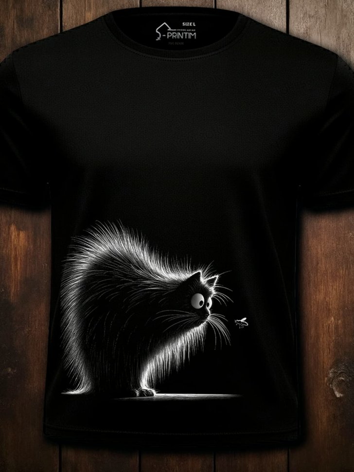 Футболка Q-Printim - Пушистое удивление