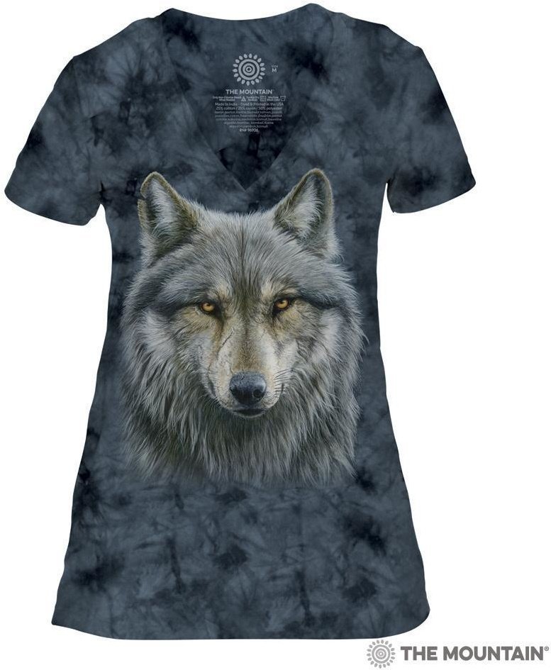 Женская футболка Mountain Triblend - WARRIOR WOLF