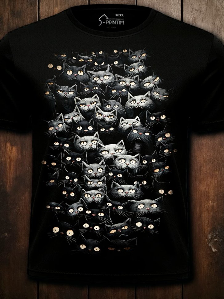 Футболка Q-Printim - Кошки на душе