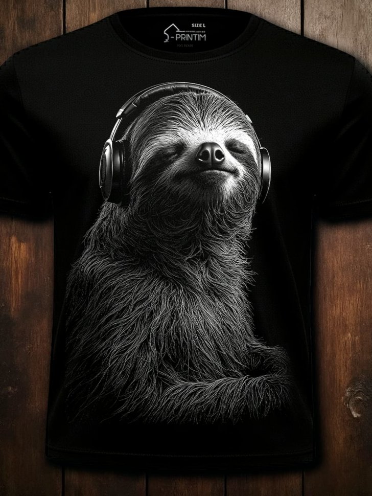 Футболка Q-Printim - Ленивый бит