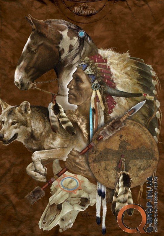 Футболка The Mountain - Wolf Spirit Warrior