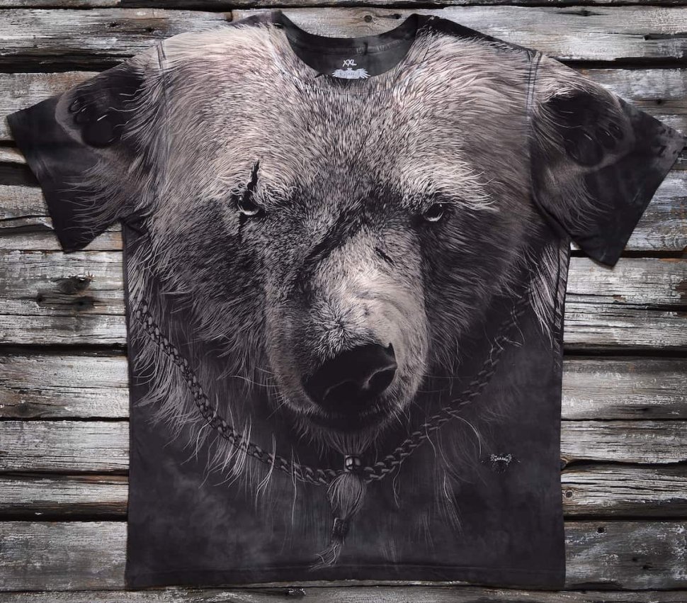 Мужская футболка Krasar Суровый медведь