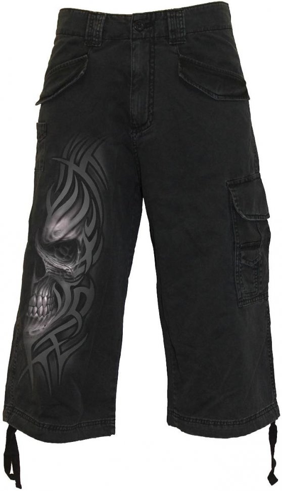 Длинные джинсовые винтажные шерты - DEATH RAGE