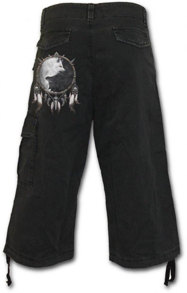 Длинные джинсовые винтажные шерты - WOLF CHI