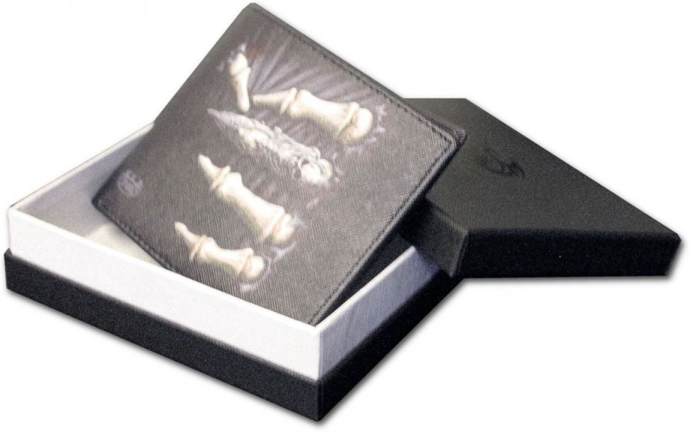 Кошелек с RFID защитой в подарочной коробке - DEATH GRIP