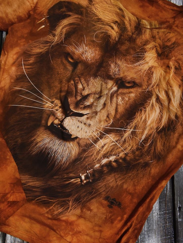 Мужская футболка Krasar Лев царь зверей