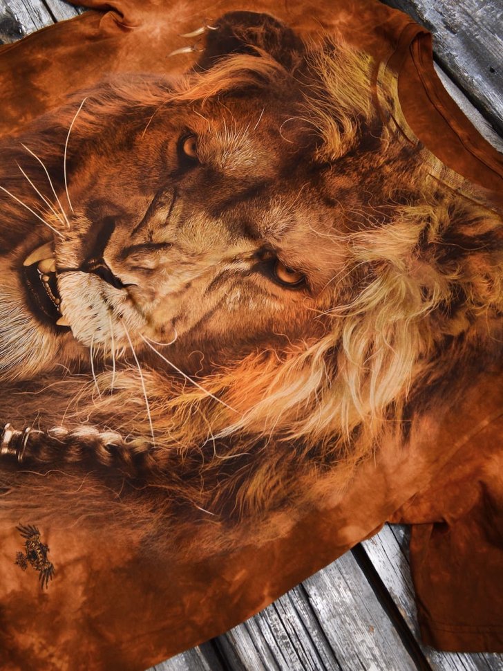 Мужская футболка Krasar Лев царь зверей