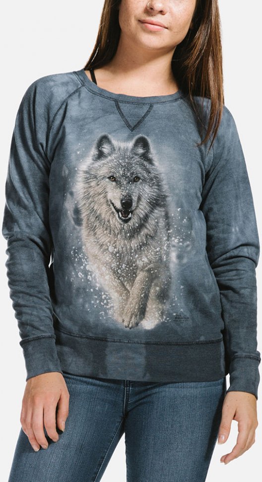 Женский пуловер Mountain - Wolves Plow