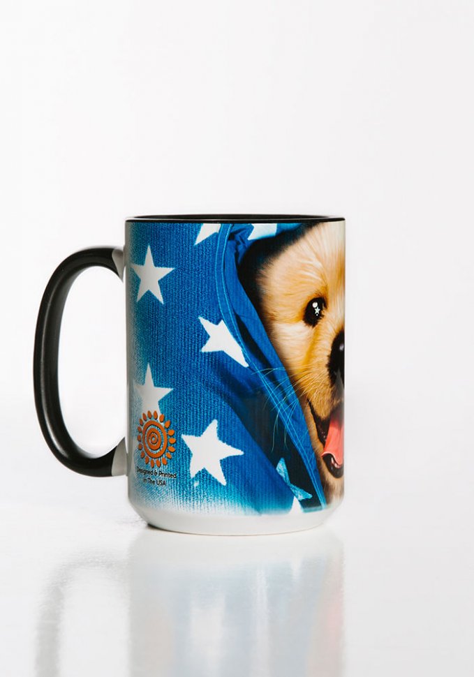 Кружка Mountain - Patriotic Golden Pup