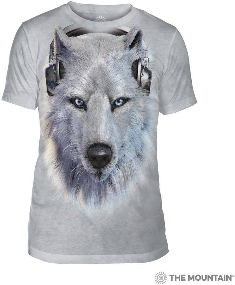 Мужская футболка Mountain Triblend - WHITE WOLF DJ