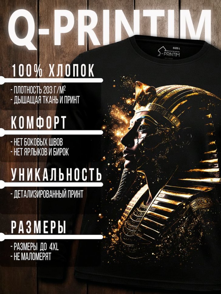Лонгслив Q-Printim -  Вечность Фараона