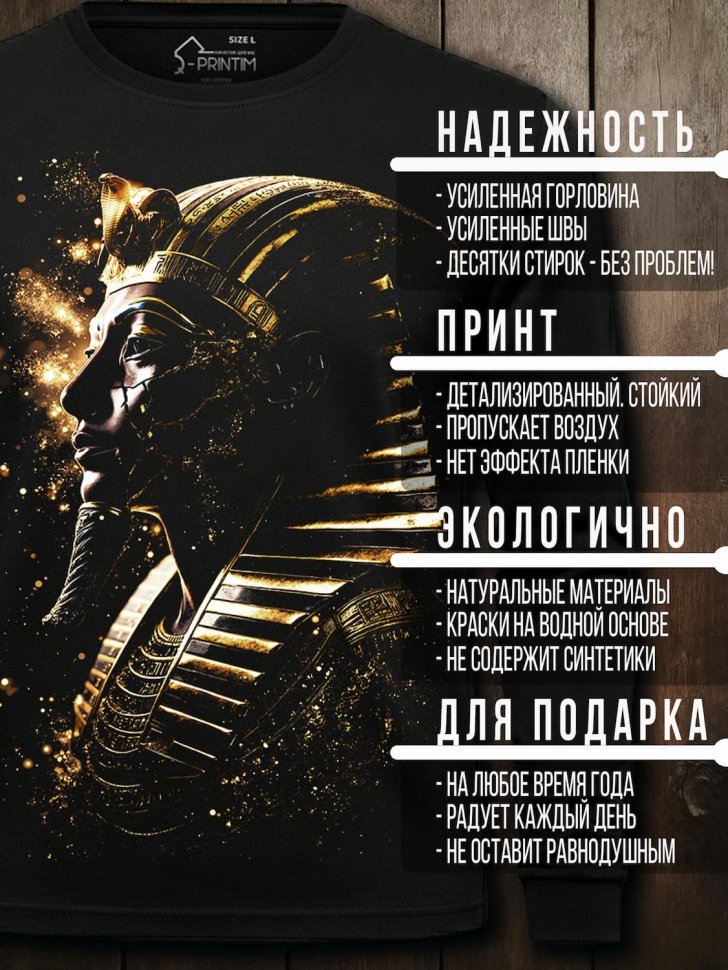 Лонгслив Q-Printim -  Вечность Фараона