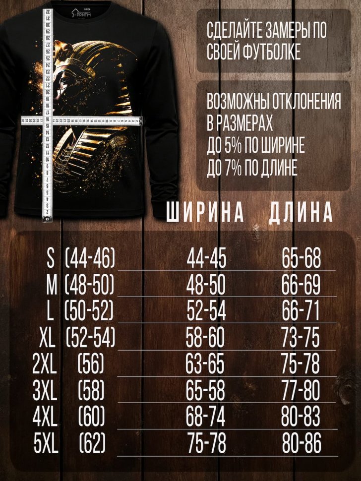 Лонгслив Q-Printim -  Вечность Фараона