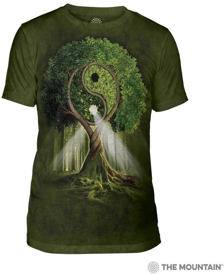 Мужская футболка Mountain Triblend - YIN YANG TREE