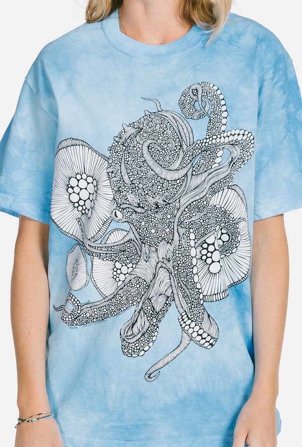 Футболка - раскраска Octopus Bloom