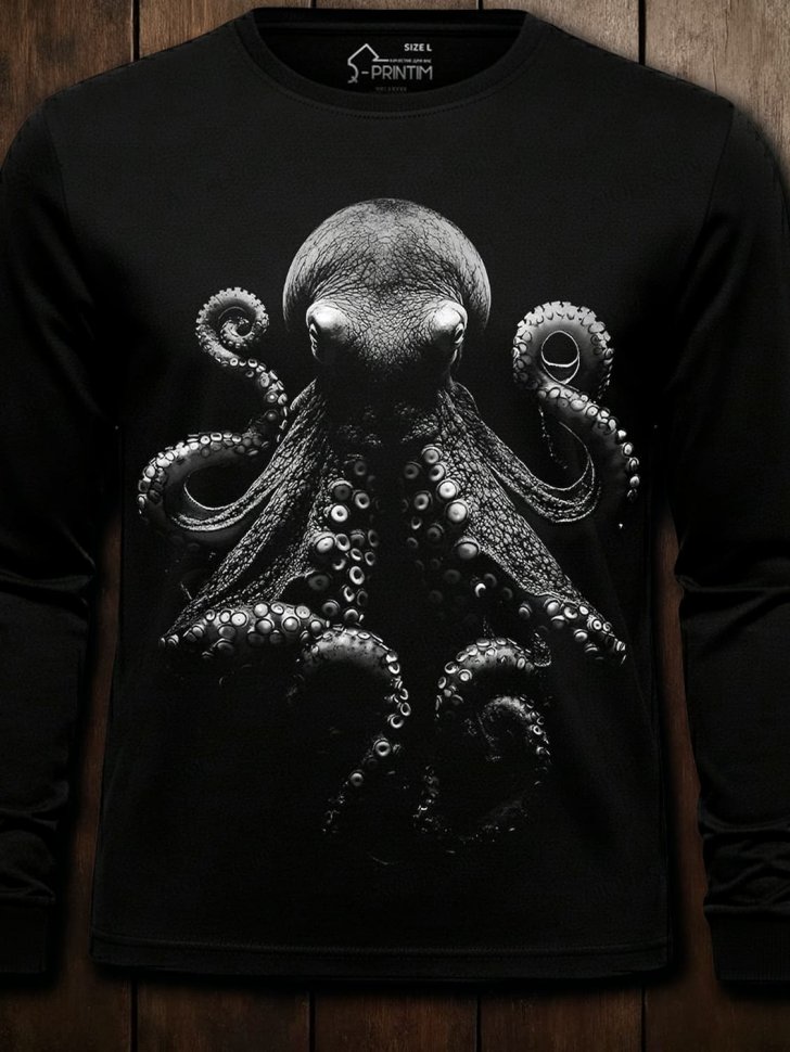 Лонгслив Q-Printim -  Octopus