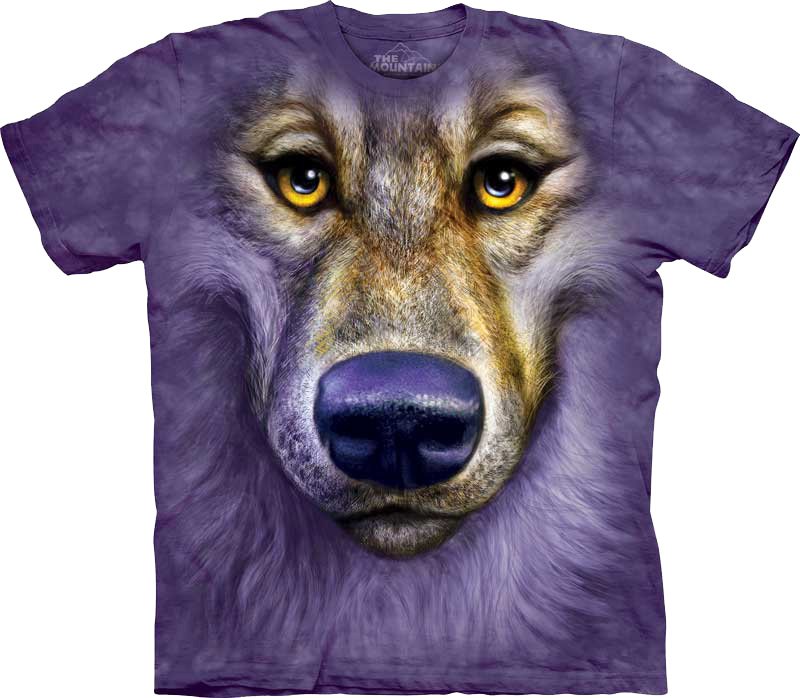 3D футболка Mountain  - Friendly Wolf Face