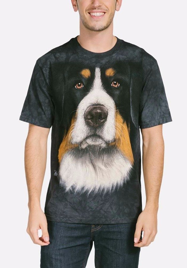 3D футболка Mountain  - Bernese Mountain Dog Face