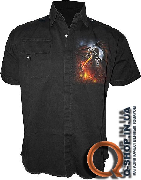 Мужская джинсовая рубашка Dragon lava от TM Spiral